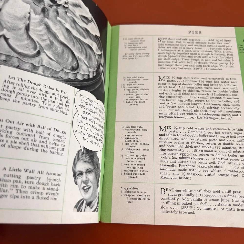 Vintage Aunt Jenny's Favorite Recipes Spry Shortening Cookbook Mid-Century 1950s